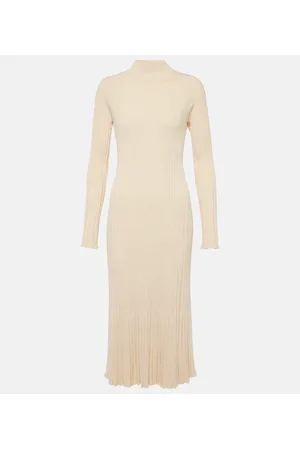 Proenza Schouler Carmen ribbed-knit high-neck midi dress