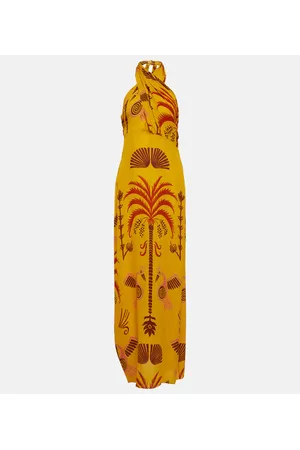 JOHANNA ORTIZ Printed silk georgette maxi dress