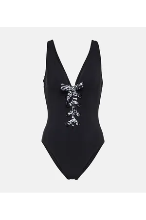 Karla Colletto Lucy lace-up swimsuit