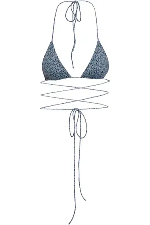 MAGDA BUTRYM Logo triangle bikini top