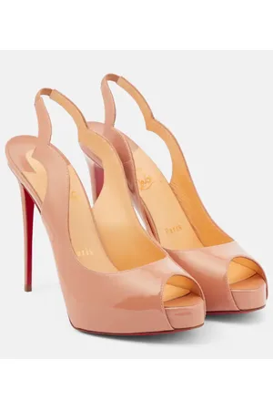 Christian Louboutin Hot Chick patent leather slingback pumps