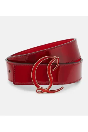 Christian Louboutin CL logo leather belt