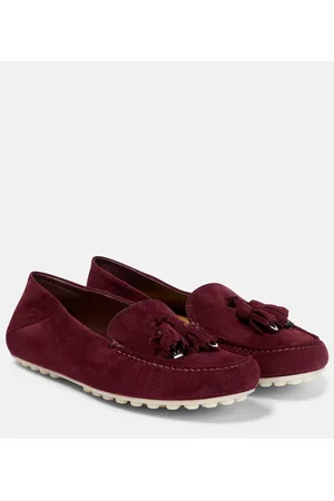 Loro Piana Dot Sole suede moccasins
