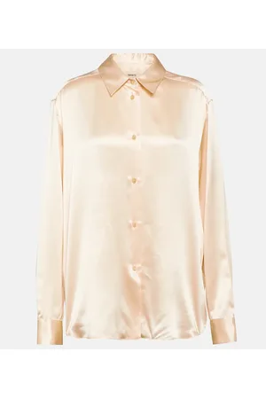 Khaite Argo silk charmeuse blouse