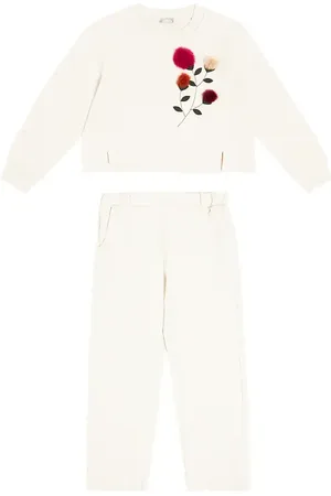 Il gufo Cotton sweatshirt and sweatpants set