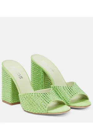PARIS TEXAS Holly Anja embellished suede mules