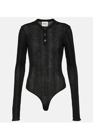 Khaite Janelle cotton-blend jersey bodysuit