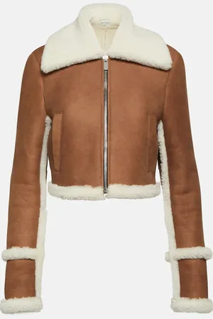 MAGDA BUTRYM Shearling-lined suede jacket