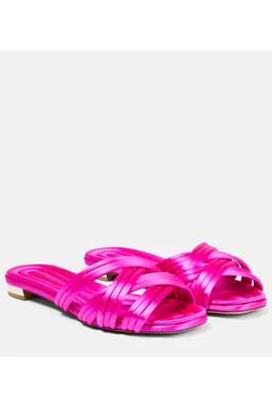 Aquazzura Oahu satin slides