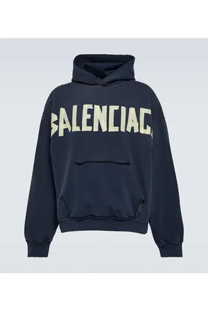 Balenciaga Tape logo cotton jersey hoodie