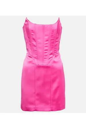 GIUSEPPE DI MORABITO Satin bustier minidress