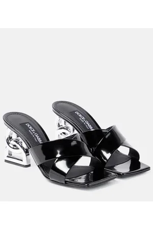 Dolce & Gabbana 3.5 logo leather high sandals
