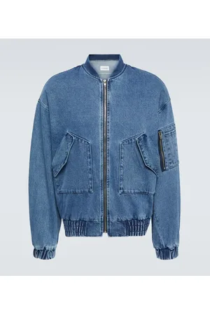 The Frankie Shop Cade denim bomber jacket