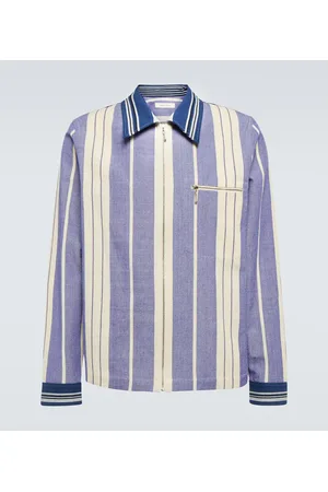 WALES BONNER Atlantic striped cotton twill jacket