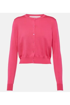 Carolina Herrera Cropped silk and cotton cardigan