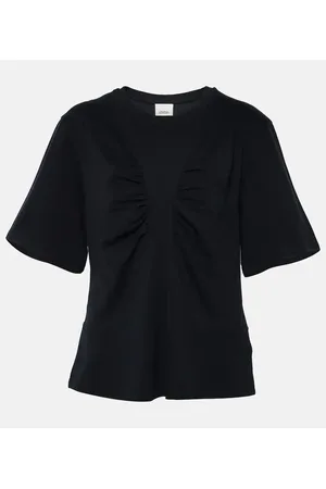 Isabel Marant Zeren draped cotton jersey T-shirt