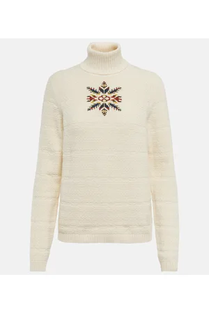 Loro Piana Intarsia cashmere turtleneck sweater