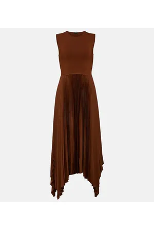 Joseph Dera PlissÃ© midi dress