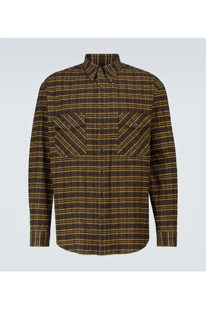 Auralee Checked cotton and silk shirt
