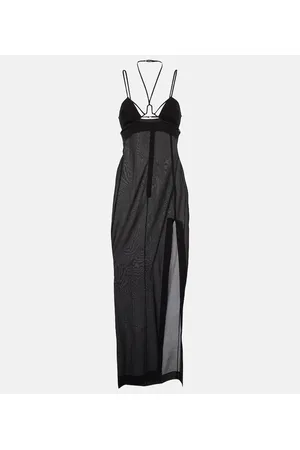 Nensi Dojaka Cutout halterneck cotton gown
