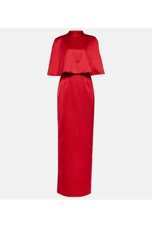 Carolina Herrera Caped satin gown