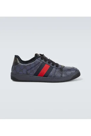 Gucci Screener leather-trimmed GG sneakers