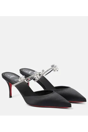 Christian Louboutin Planet Queen 70 satin mules