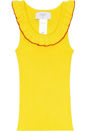 PAADE Ribbed-knit cotton top