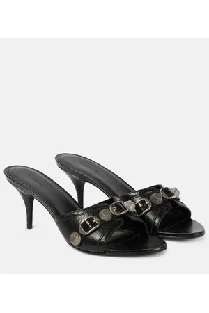 Balenciaga Cagole leather mules