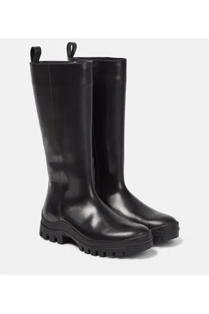 The Row Greta leather rain boots