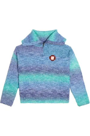 Jelly Mallow Flower half-zip sweater