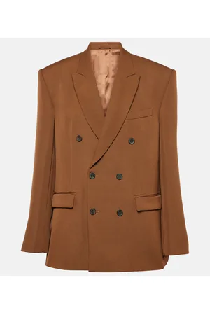 WARDROBE.NYC Double-breasted wool blazer