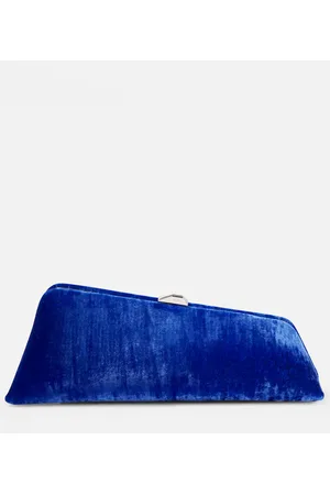 The Attico Long Night velvet clutch