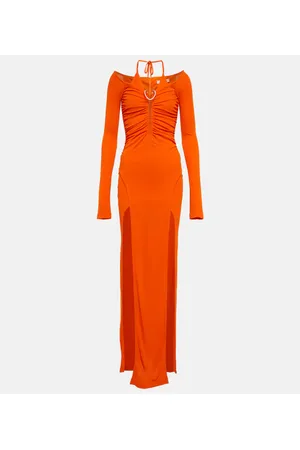 DION LEE Mobius Slit jersey gown