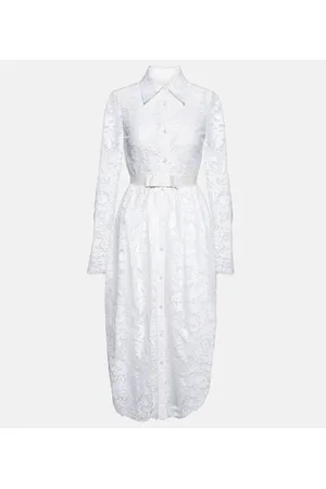 Erdem Corrine lace shirt dress