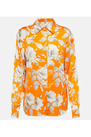 Erdem Lillia floral satin blouse