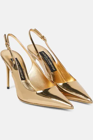 Dolce & Gabbana X Kim Lollo leather slingback pumps