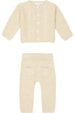 Tartine Et Chocolat Baby cotton cardigan and pants set