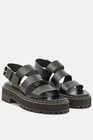 Proenza Schouler Lug leather sandals