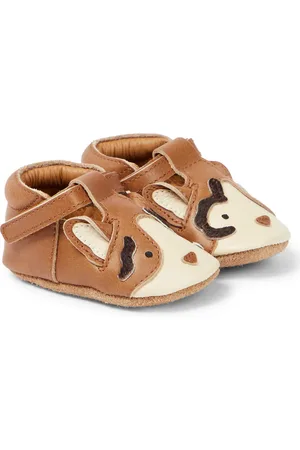 Donsje Baby Spark Calico Cat leather shoes