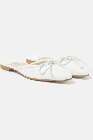 Manolo Blahnik Ballerimu leather mules