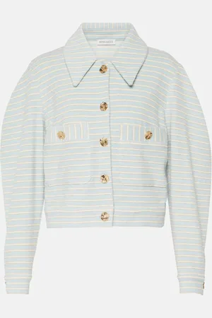 Nina Ricci Striped cotton blend jacket