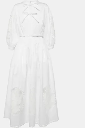 Oscar de la Renta Cotton blend maxi dress