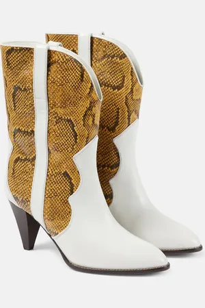 Isabel Marant Witney snake-effect leather ankle boots