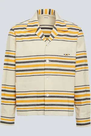 BODE Namesake striped cotton shirt