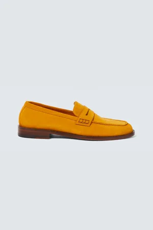 Manolo Blahnik Perry suede penny loafers