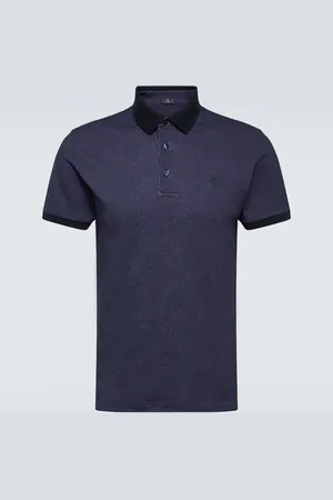 Etro Paisley printed cotton polo shirt