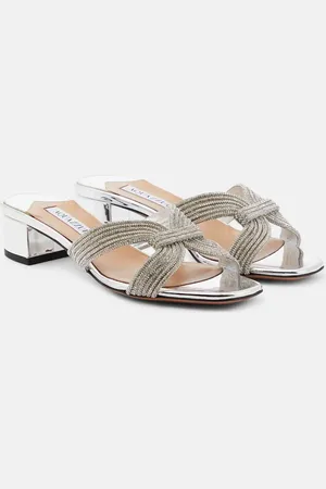 Aquazzura Crystal Muse 35 embellished mules