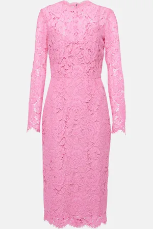 Dolce & Gabbana Floral lace midi dress