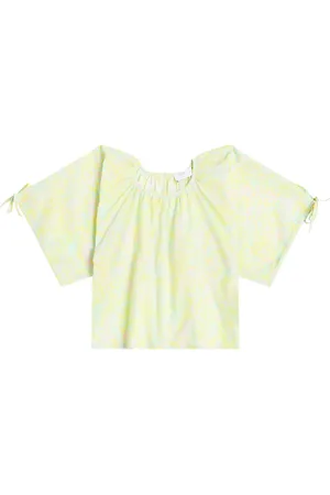 PAADE Printed cotton chiffon blouse